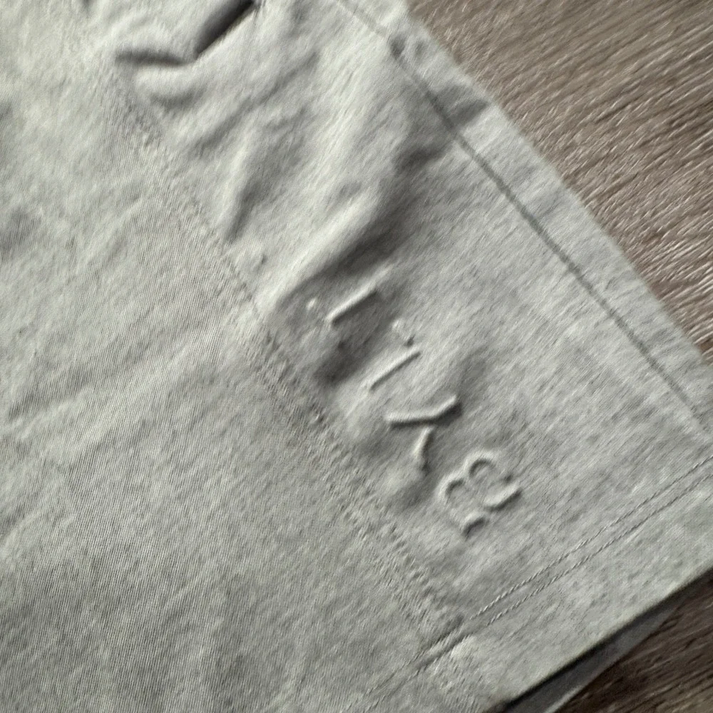 BYLT Shorts Men M Gray Viscose Nylon Jogger Athleisure Elastic Waist Drawstring